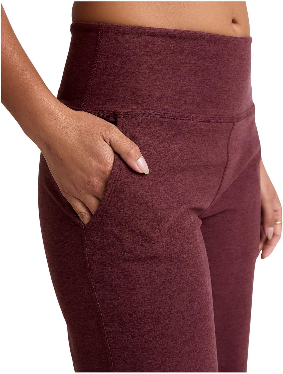 image:imageBeyond Yoga Womens Spacedye Laid Back PantMidnight Burgundy Heather