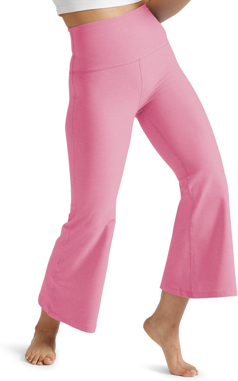 image:imageBeyond Yoga Womens Spacedye Retro Cropped PantsPink Bloom Heather