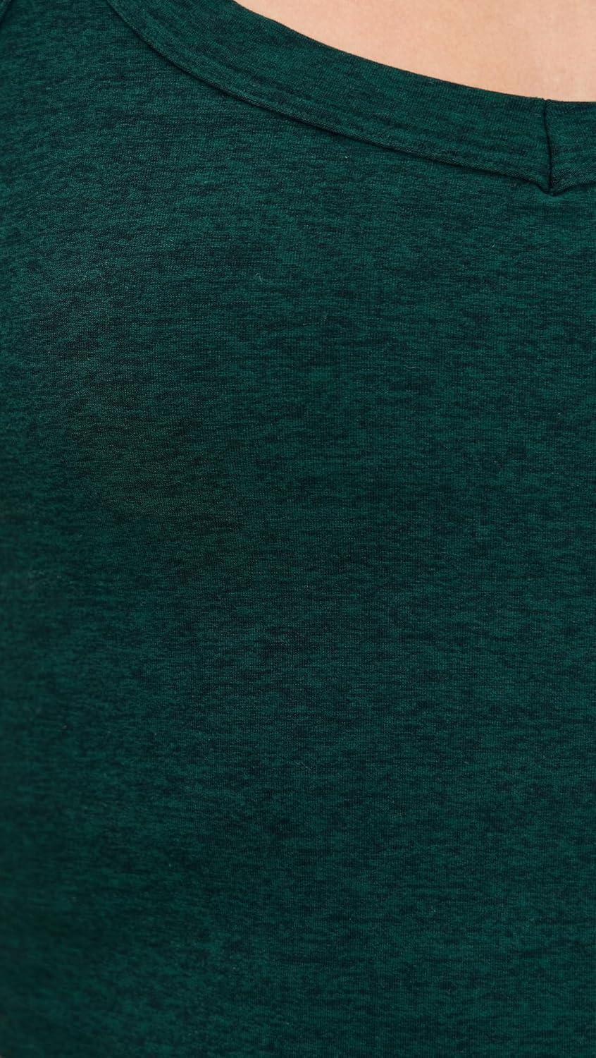 image:imageBeyond Yoga Womens Spacedye on The Up Cropped TankDark Spruce Green Heather