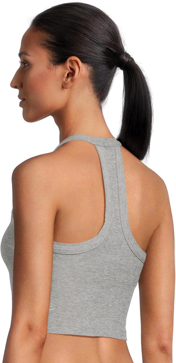 image:imageBeyond Yoga Womens Spacedye on The Up Cropped TankSilver Mist