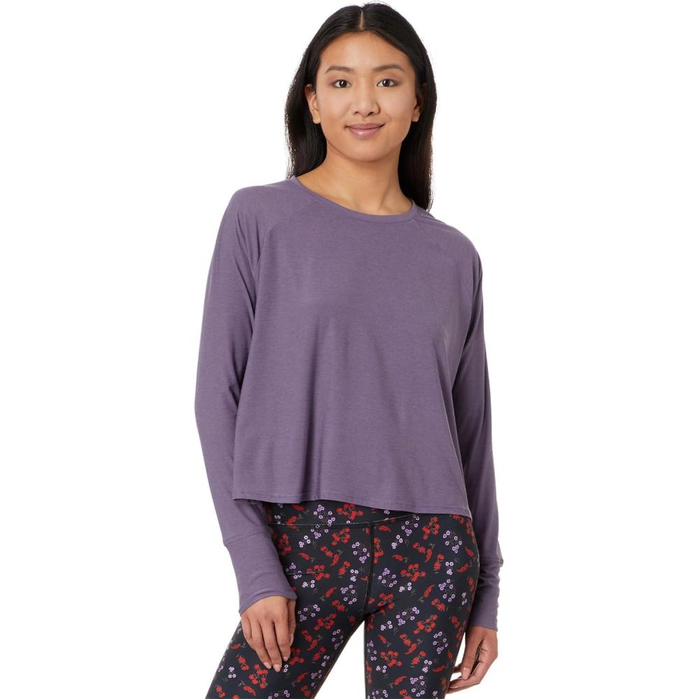 image:imageBeyond Yoga Womens Featherweight Daydreamer PulloverPurple Haze Heather