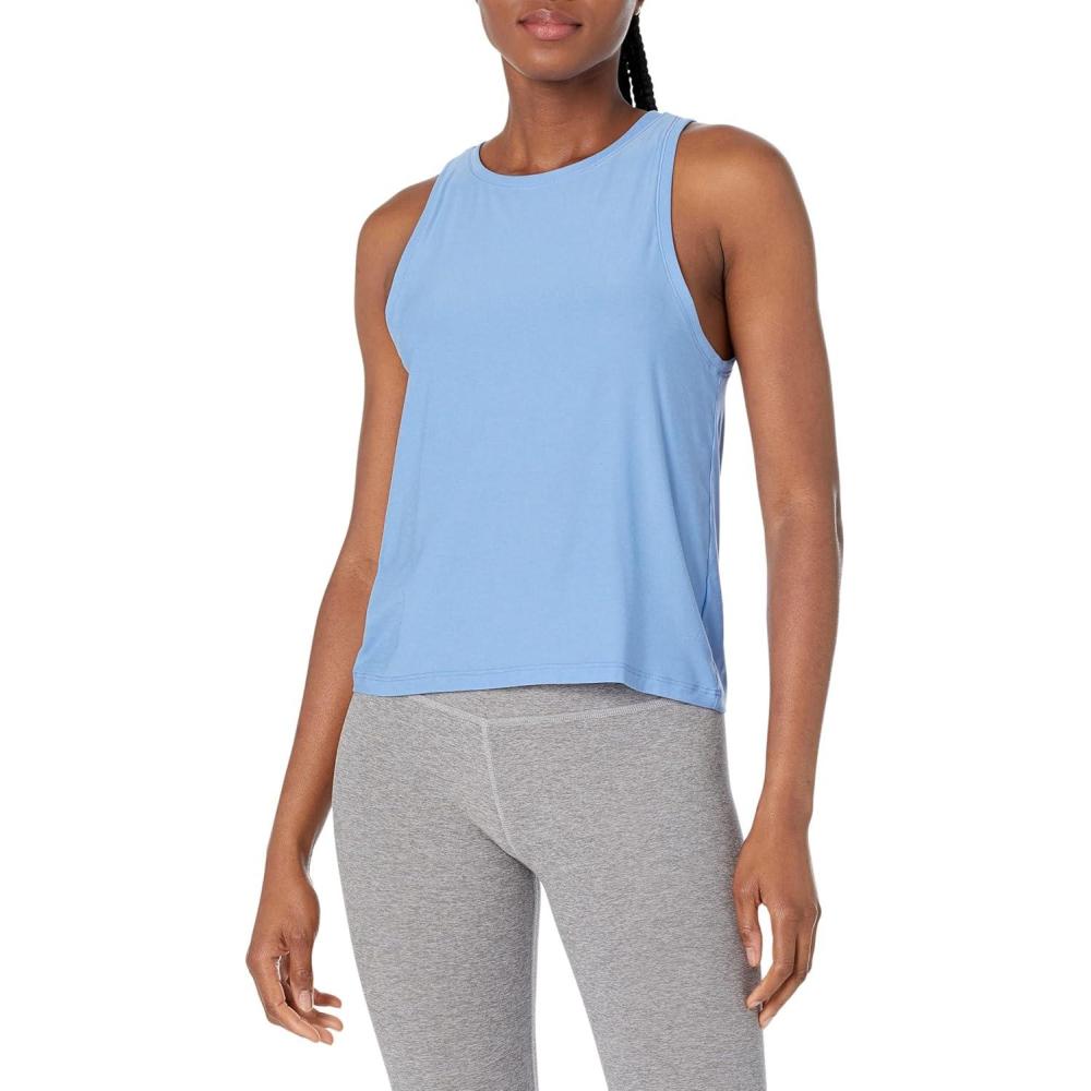 image:imageBeyond Yoga Womens Featherweight Rebalance TankFlower Blue Heather
