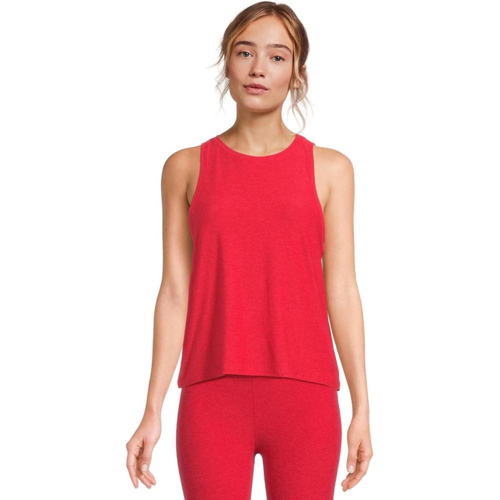 image:imageBeyond Yoga Womens Featherweight Rebalance TankRuby Red Heather