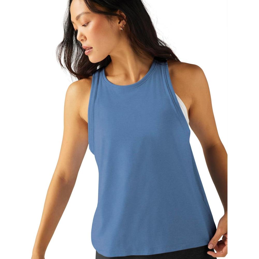 image:imageBeyond Yoga Womens Featherweight Rebalance TankSky Blue Heather