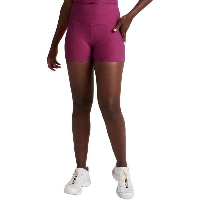 image:imageBeyond Yoga Womens Spacedye Keep Pace 3quot ShortsMagenta Heather