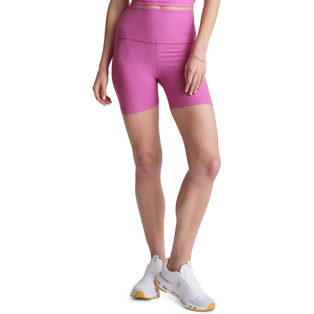 image:imageBeyond Yoga Womens Spacedye Keep Pace 5quot ShortSunset Violet Heather