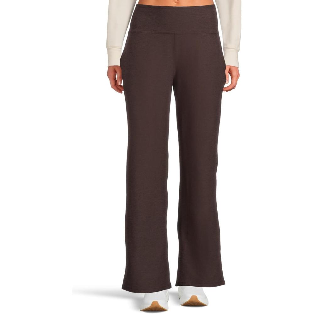 image:imageBeyond Yoga Womens Spacedye Laid Back PantDark Chocolate Heather