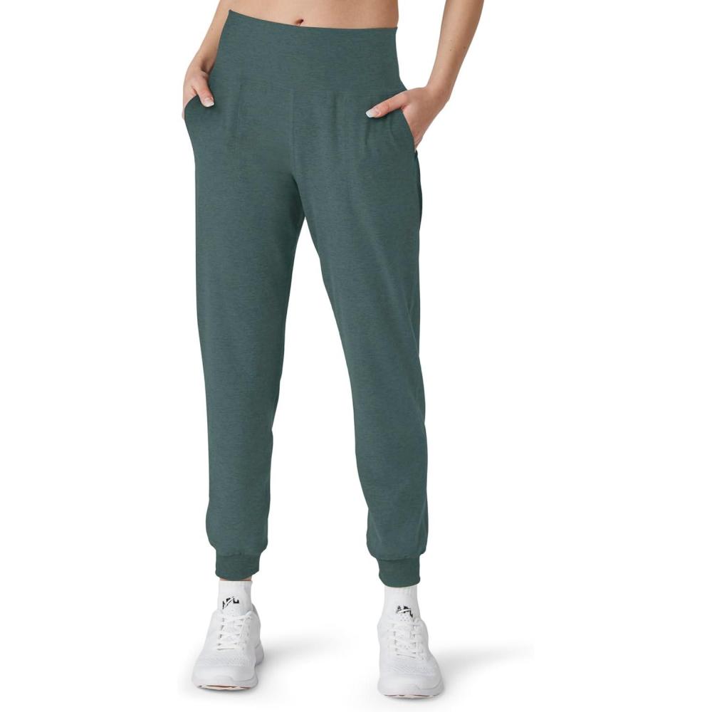 image:imageBeyond Yoga Womens Spacedye Midi JoggerStorm Heather