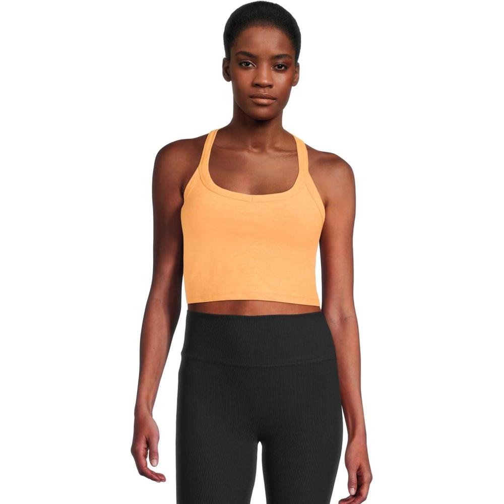 image:imageBeyond Yoga Womens Spacedye on The Up Cropped TankMango Pop Heather