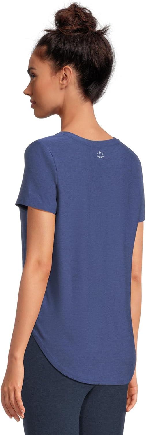 image:imageBeyond Yoga Womens Featherweight On The Down Low TeeEternal Blue Heather