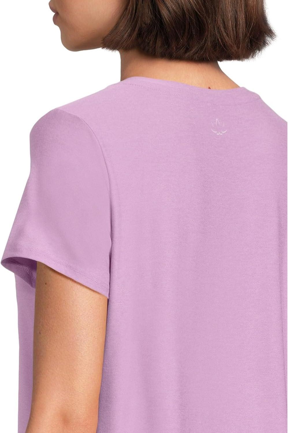 image:imageBeyond Yoga Womens Featherweight On The Down Low TeeLilac Petal Heather