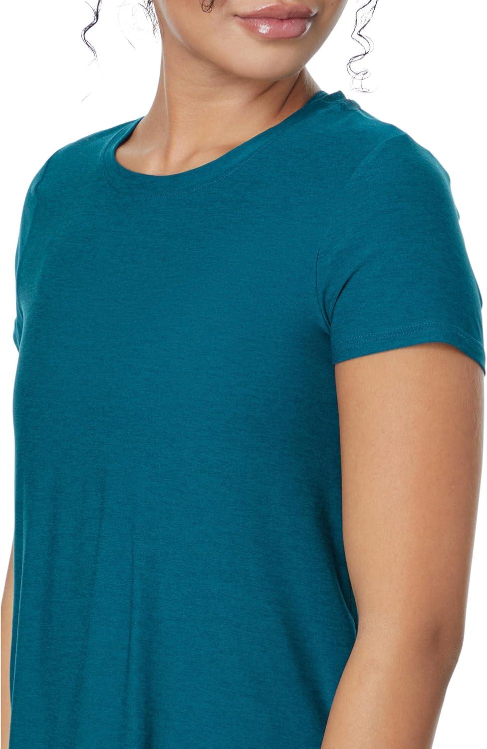 image:imageBeyond Yoga Womens Featherweight On The Down Low TeeMajestic Blue Heather