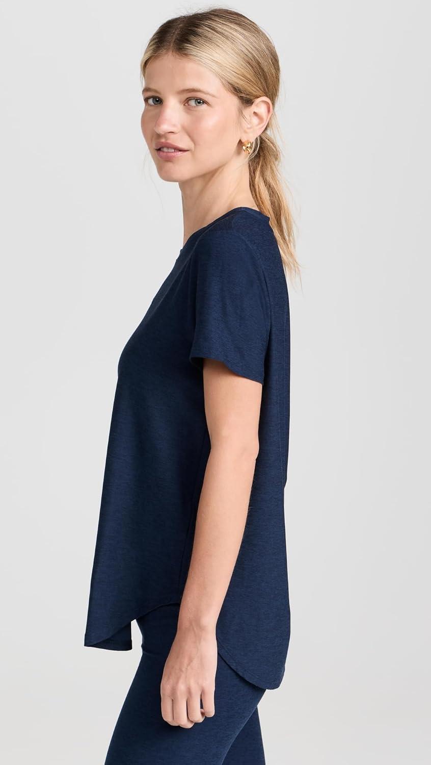 image:imageBeyond Yoga Womens Featherweight On The Down Low TeeNocturnal Navy