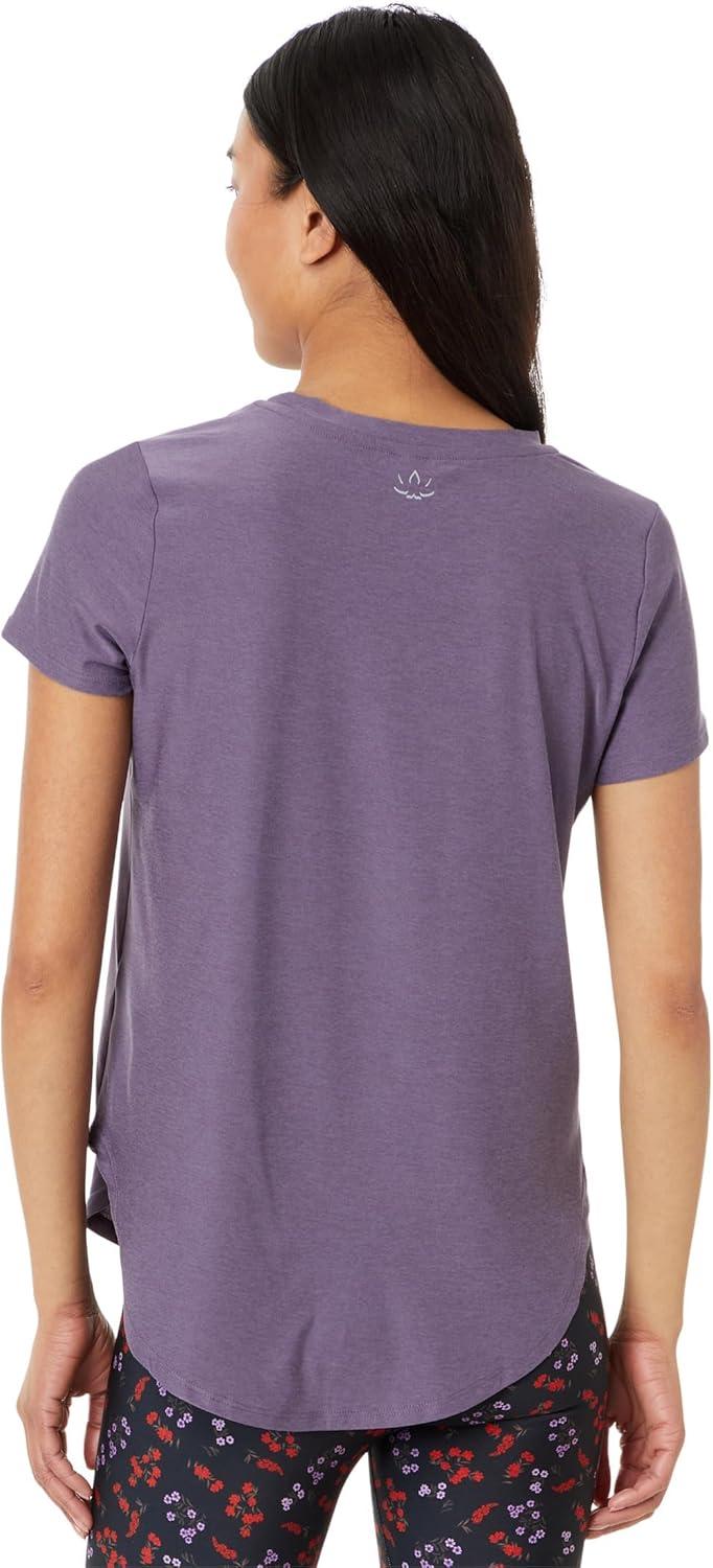 image:imageBeyond Yoga Womens Featherweight On The Down Low TeePurple Haze Heather