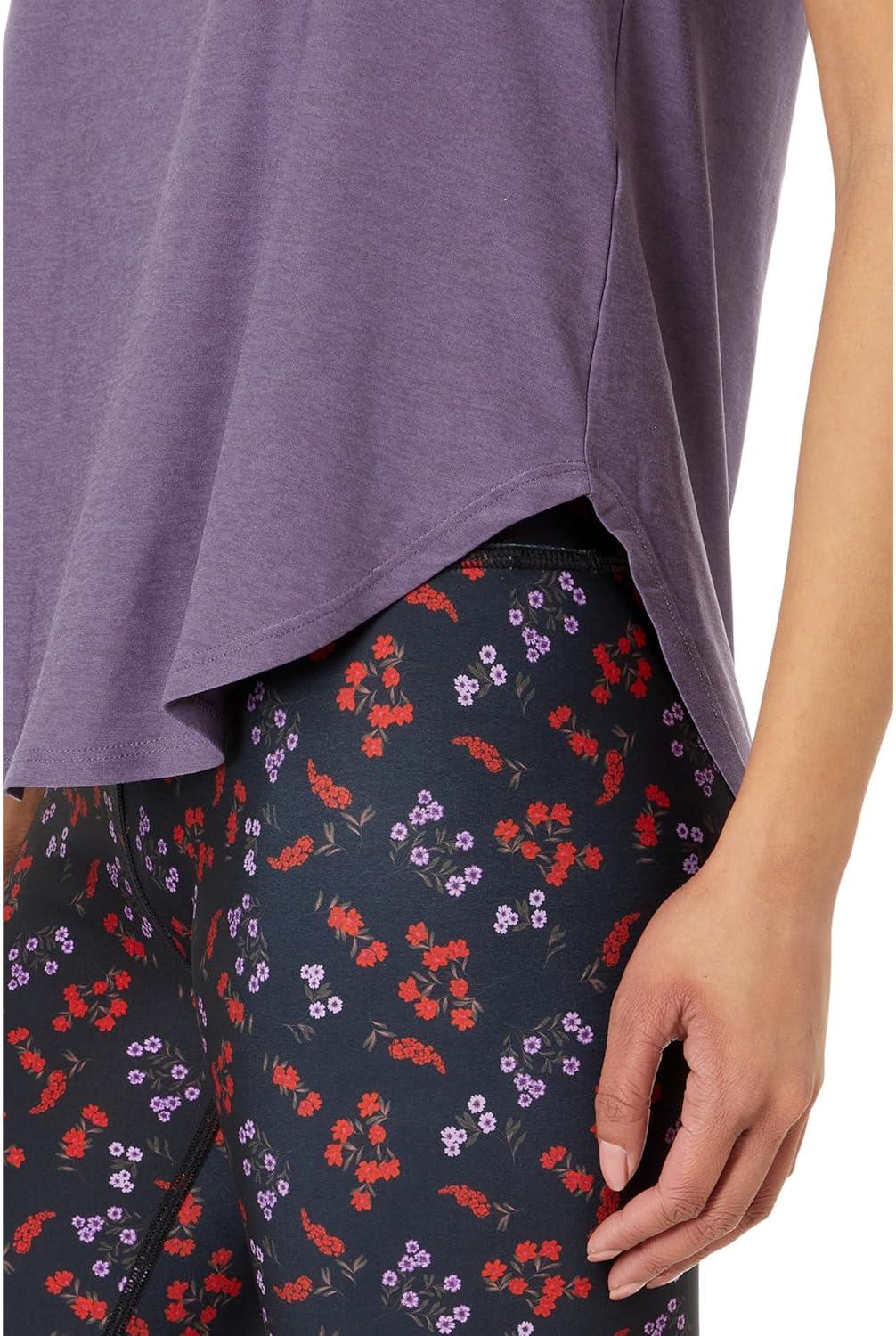 image:imageBeyond Yoga Womens Featherweight On The Down Low TeePurple Haze Heather
