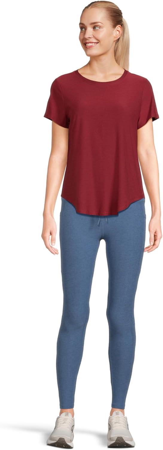 image:imageBeyond Yoga Womens Featherweight On The Down Low TeeRuby Rush Heather
