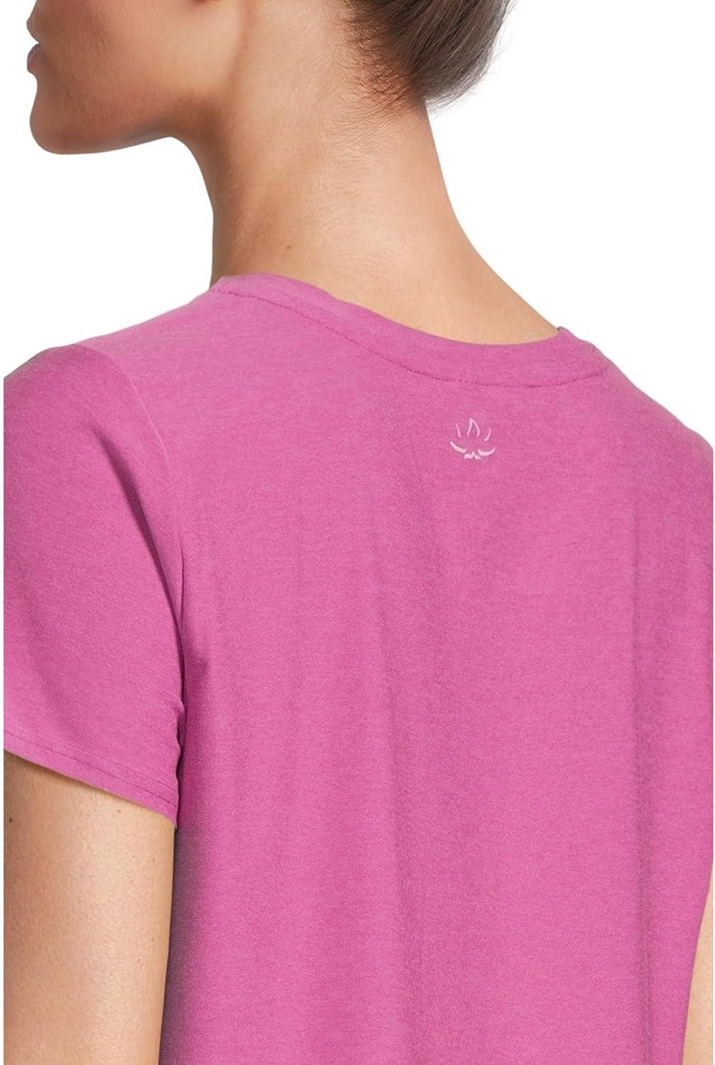 image:imageBeyond Yoga Womens Featherweight On The Down Low TeeSunset Violet Heather