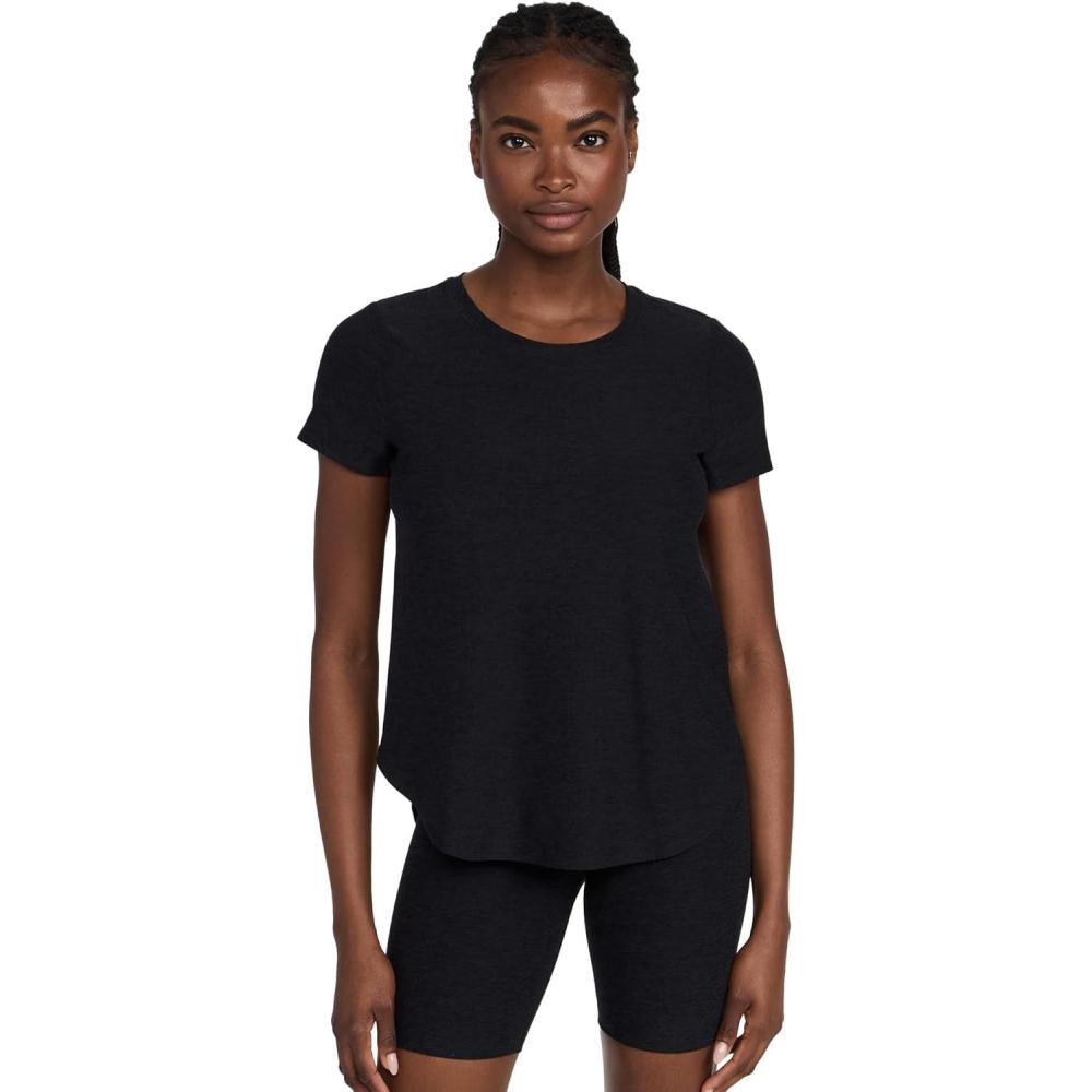 image:imageBeyond Yoga Womens Featherweight On The Down Low TeeDarkest Night