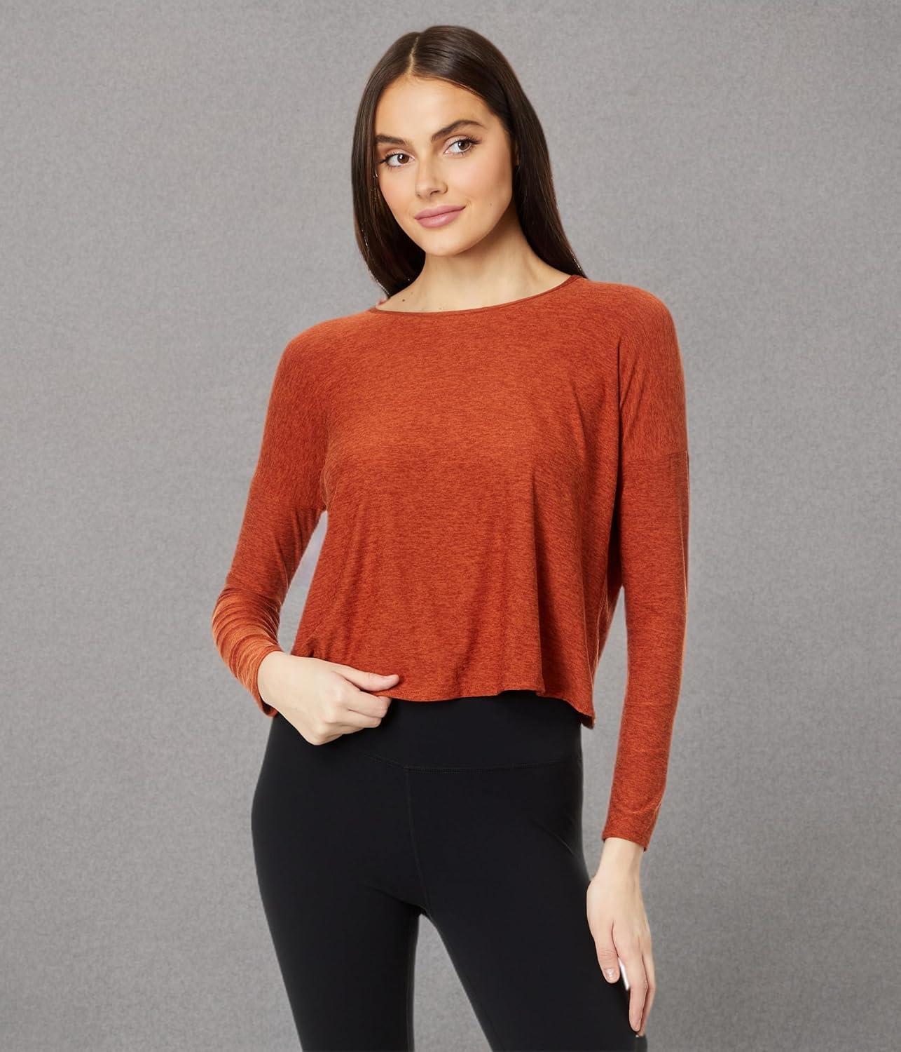 image:imageBeyond Yoga Womens Morning Light PulloverDeep TerracottaSpice
