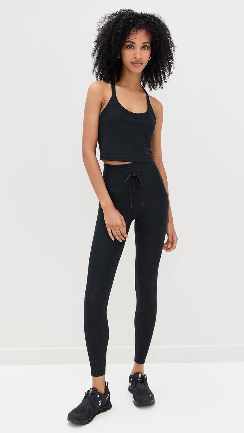 image:imageBeyond Yoga Womens Spacedye Go Pocket Midi LeggingDarkest Night