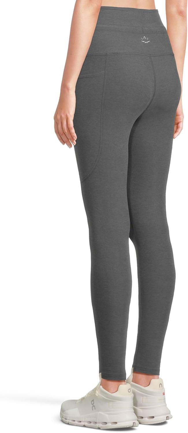 image:imageBeyond Yoga Womens Spacedye Go Pocket Midi LeggingTrue Gray Heather