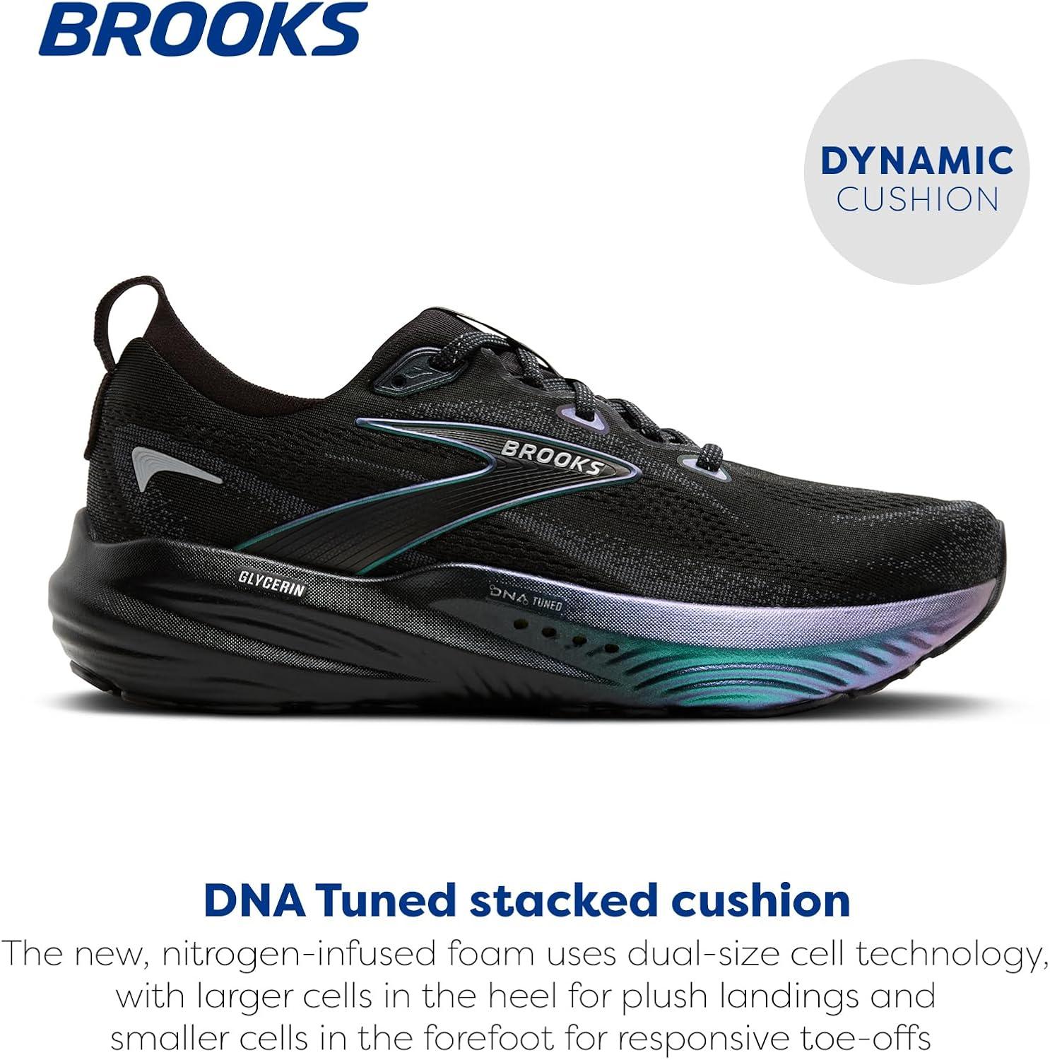 image:imageBrooks Mens Glycerin 22 Neutral Running ShoeAurora BlackEbony