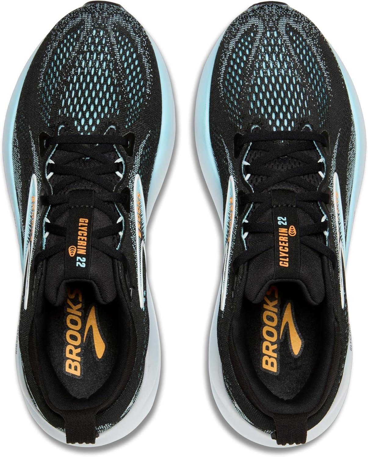 image:imageBrooks Mens Glycerin 22 Neutral Running ShoeBlackAtomizerBlazing Orange