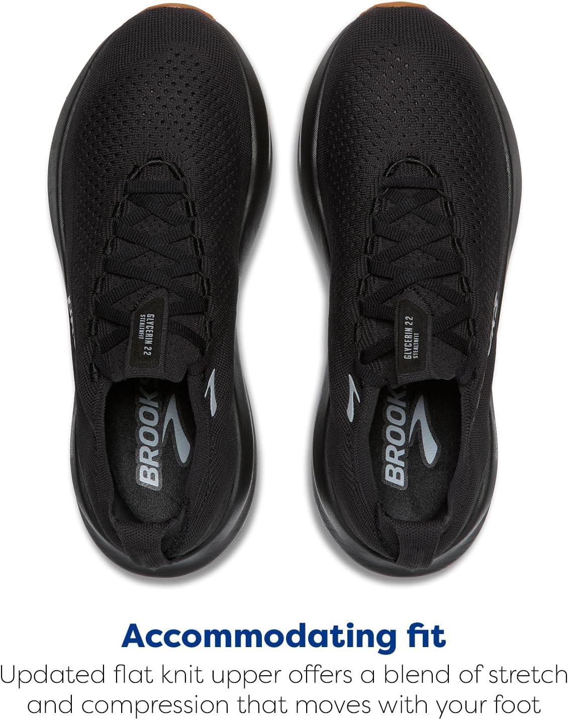 image:imageBrooks Mens Glycerin 22 Neutral Running ShoeBlackBlack