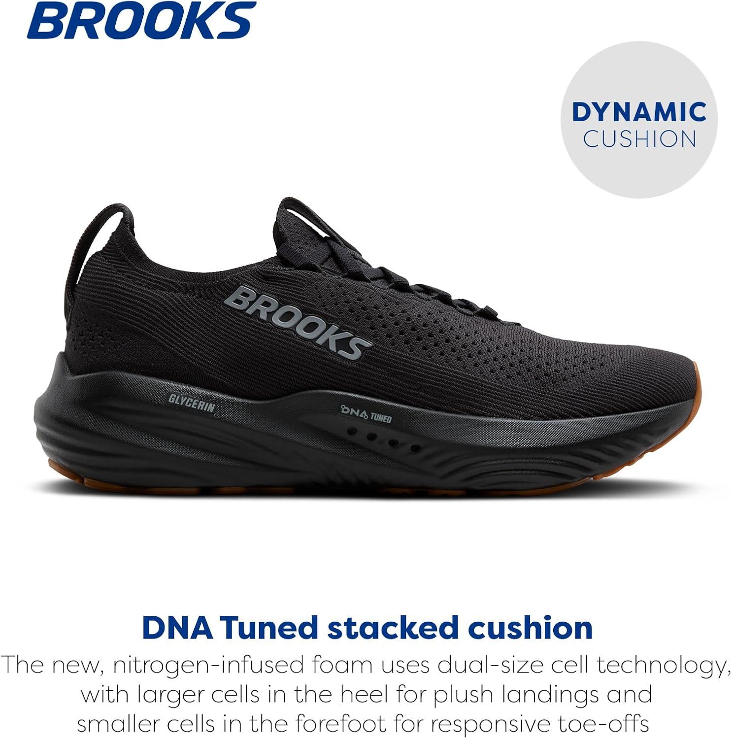 image:imageBrooks Mens Glycerin 22 Neutral Running ShoeBlackBlack