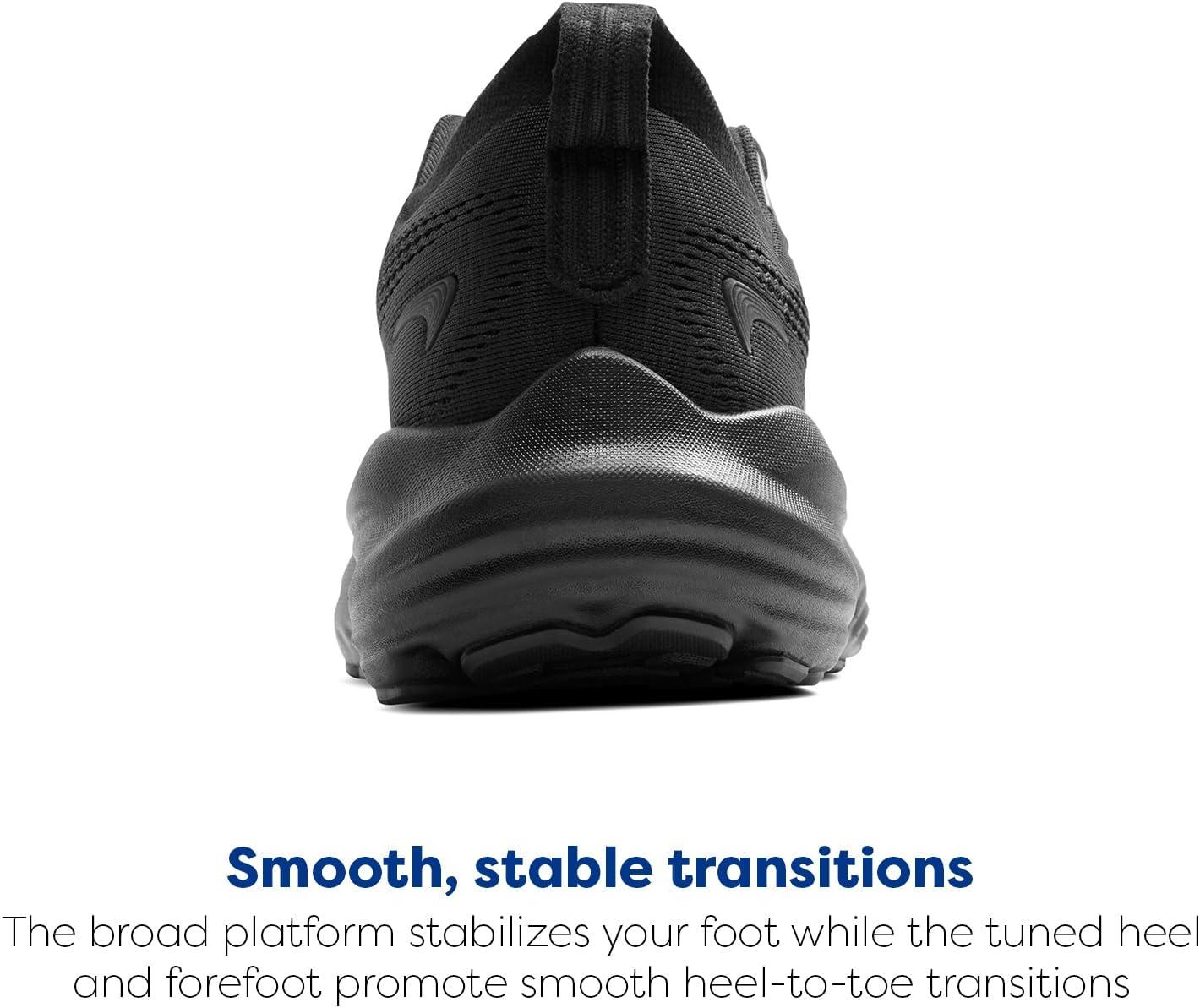 image:imageBrooks Mens Glycerin 22 Neutral Running ShoeBlackBlackEbony