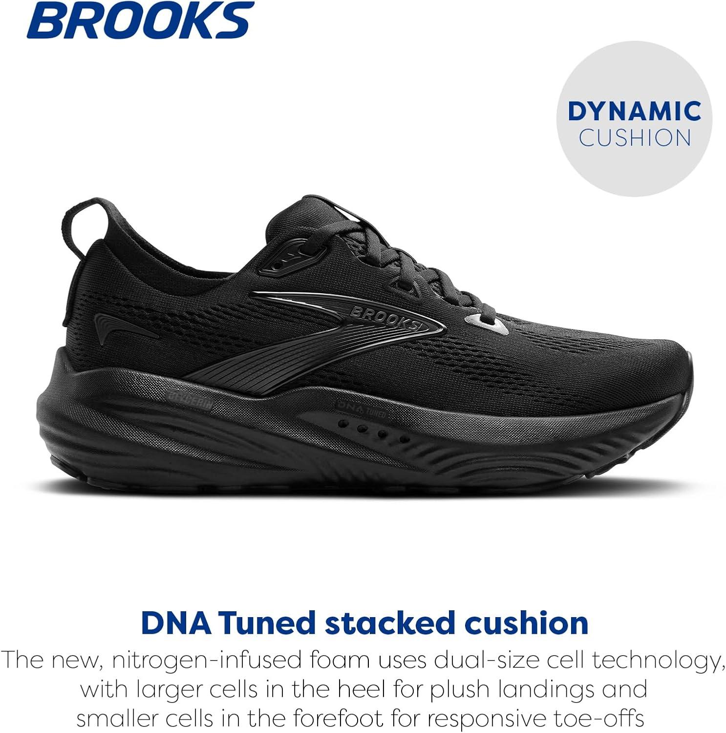 image:imageBrooks Mens Glycerin 22 Neutral Running ShoeBlackBlackEbony