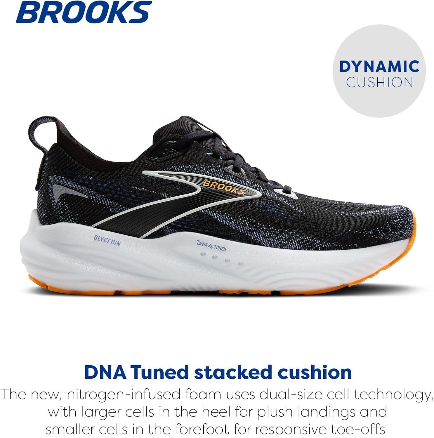 image:imageBrooks Mens Glycerin 22 Neutral Running ShoeBlackCountry BlueOrange Pop