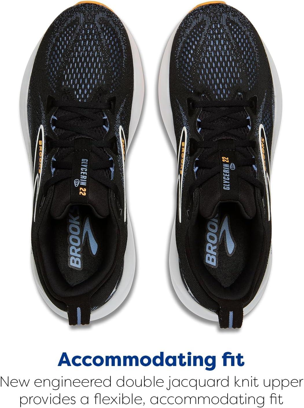 image:imageBrooks Mens Glycerin 22 Neutral Running ShoeBlackCountry BlueOrange Pop
