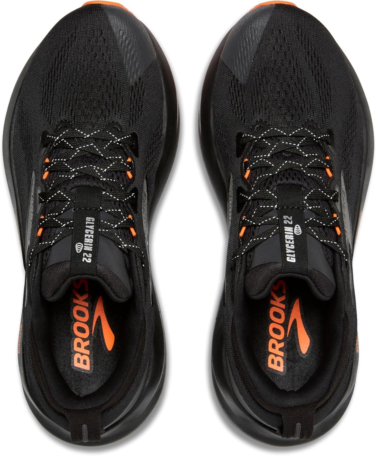 image:imageBrooks Mens Glycerin 22 Neutral Running ShoeBlackOrange