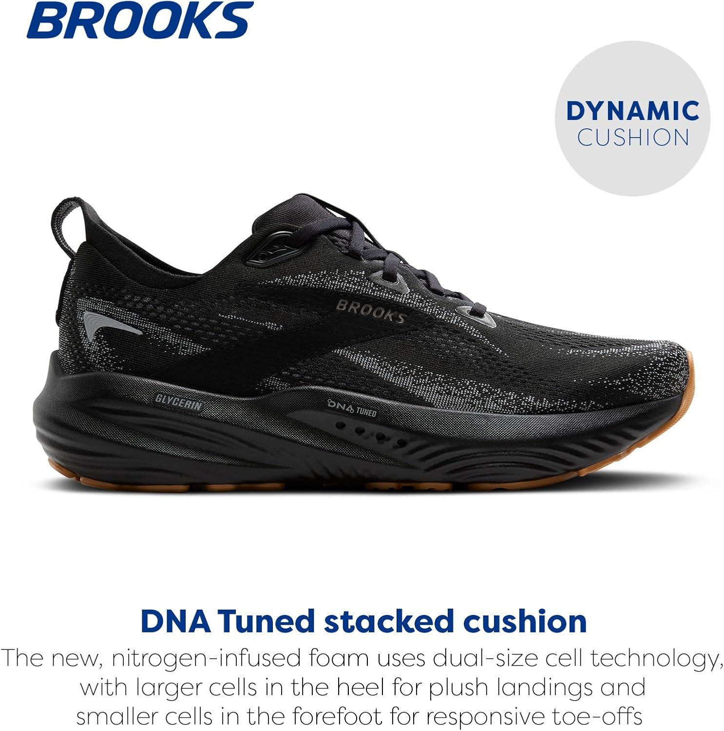 image:imageBrooks Mens Glycerin 22 Neutral Running ShoeBlackPrimer GrayBiscuit