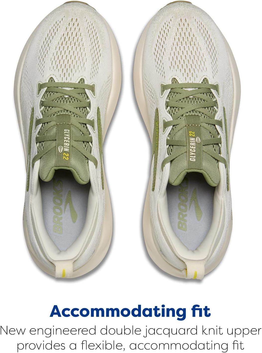image:imageBrooks Mens Glycerin 22 Neutral Running ShoeCoconutTeaBlazing Yellow
