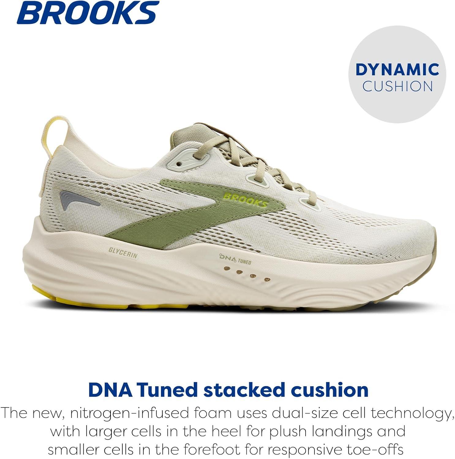 image:imageBrooks Mens Glycerin 22 Neutral Running ShoeCoconutTeaBlazing Yellow