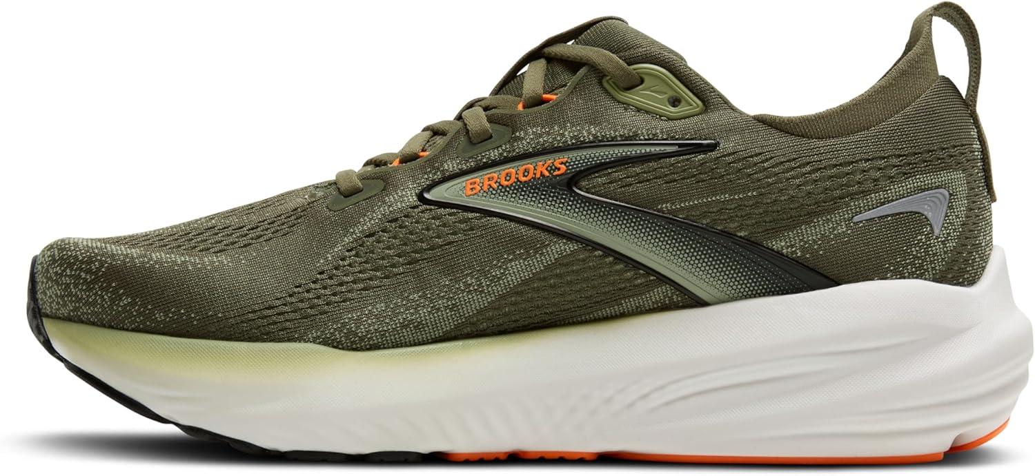 image:imageBrooks Mens Glycerin 22 Neutral Running ShoeDusty OliveTeaOrange