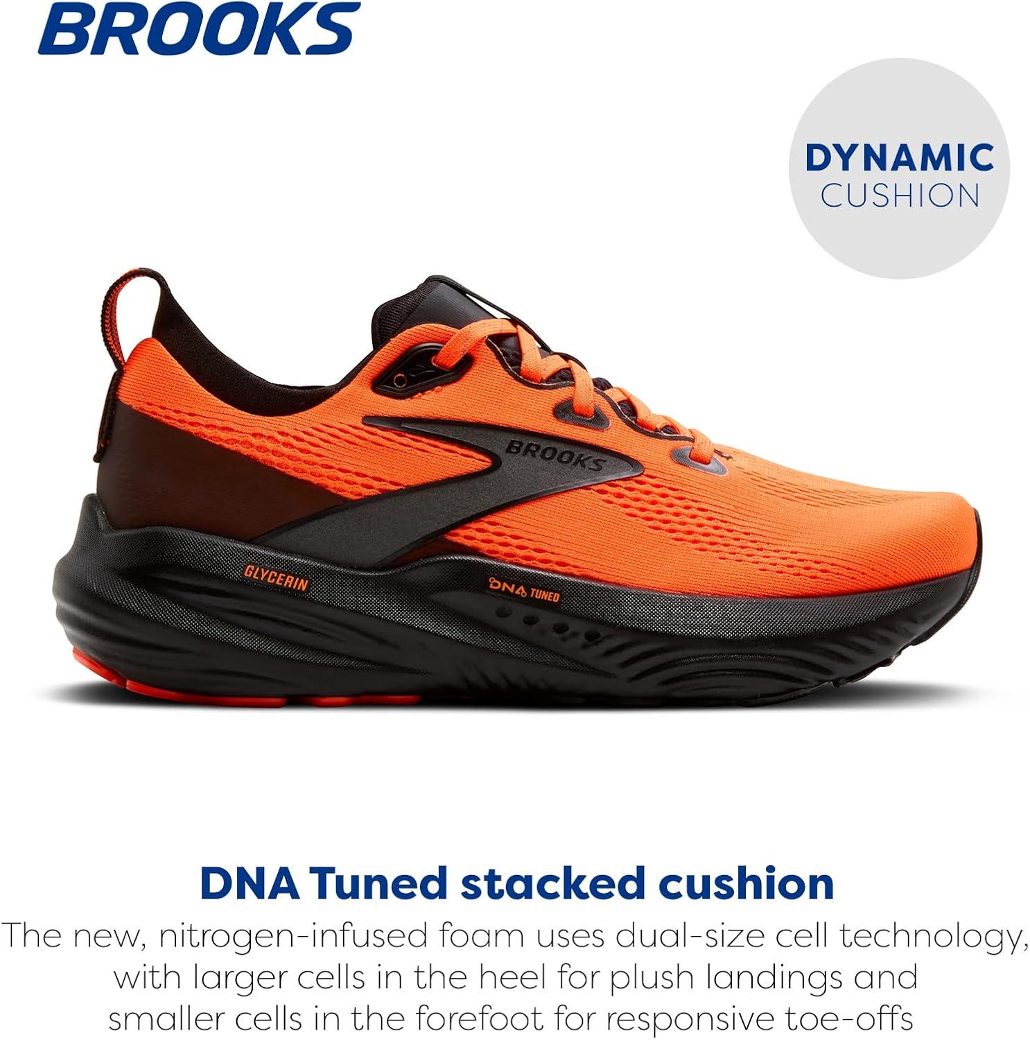 image:imageBrooks Mens Glycerin 22 Neutral Running ShoeOrangeBlack