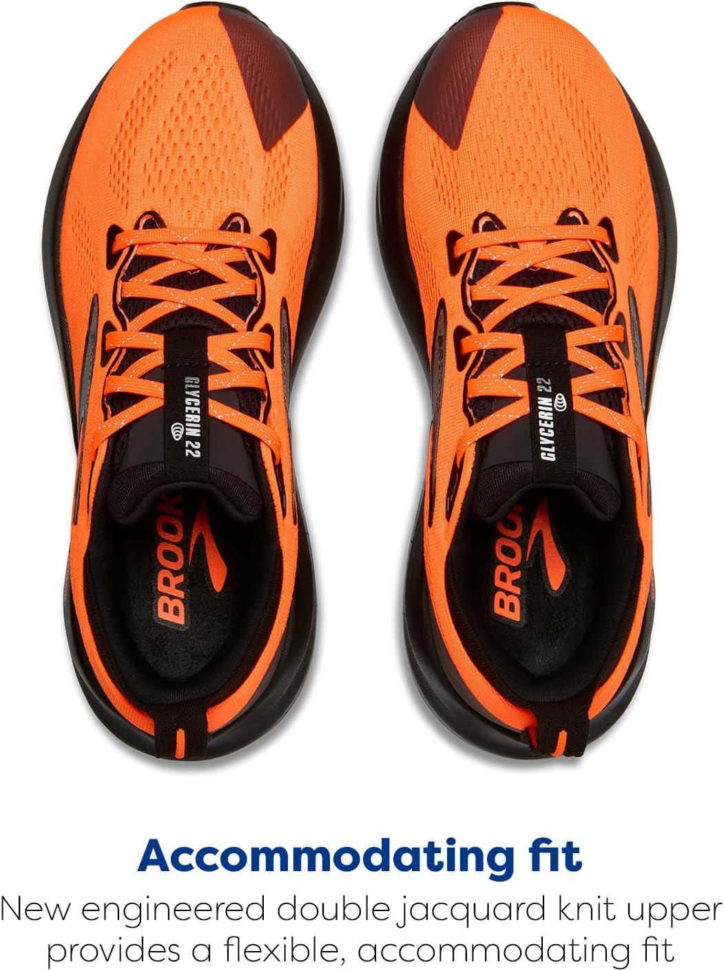 image:imageBrooks Mens Glycerin 22 Neutral Running ShoeOrangeBlack