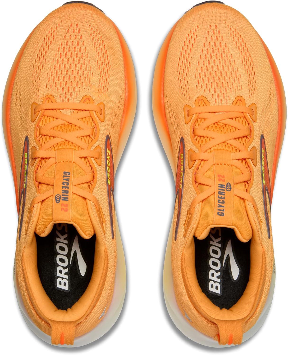 image:imageBrooks Mens Glycerin 22 Neutral Running ShoeOrangeNightlifeWhite