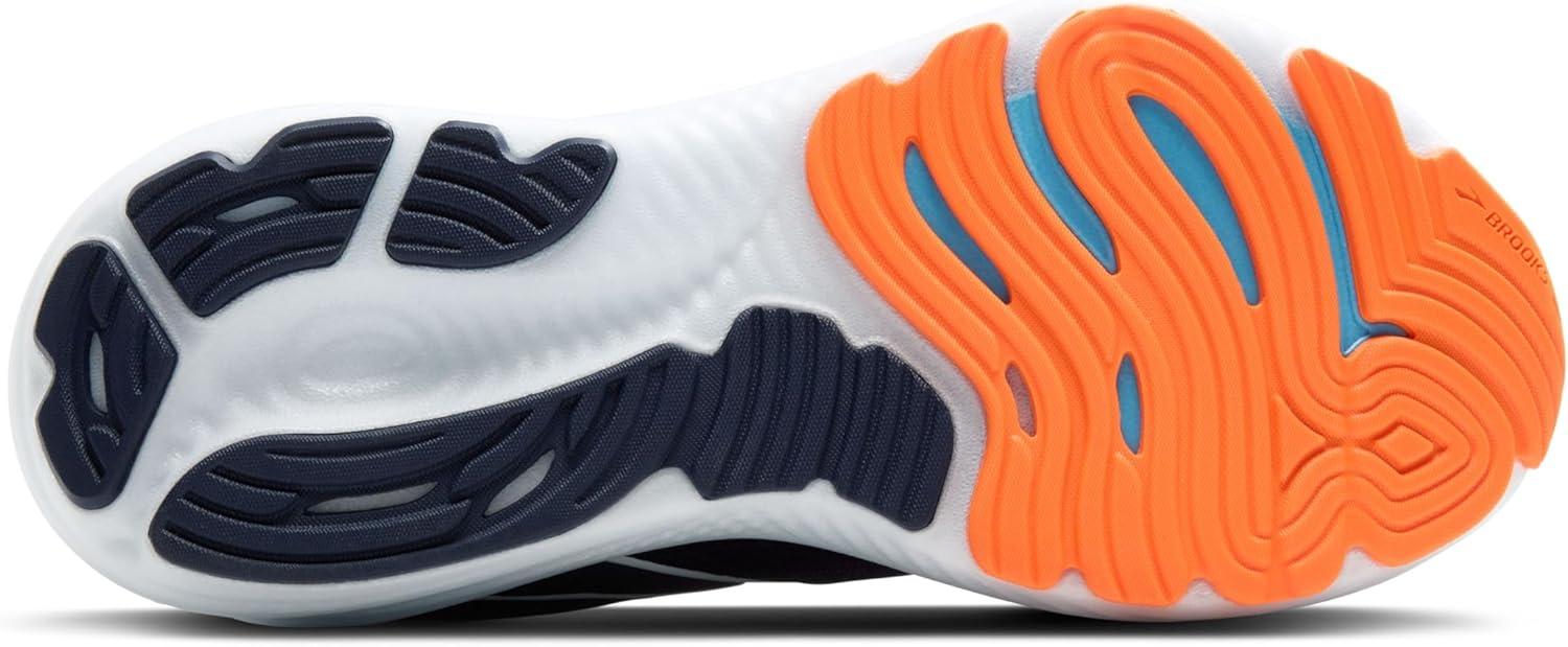 image:imageBrooks Mens Glycerin 22 Neutral Running ShoePeacoatBlue RibbonOrange