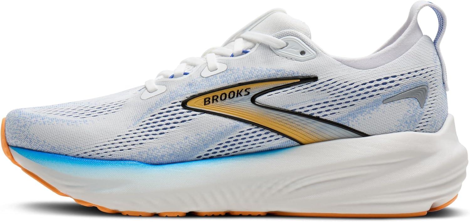 image:imageBrooks Mens Glycerin 22 Neutral Running ShoeWhiteCobaltOrange