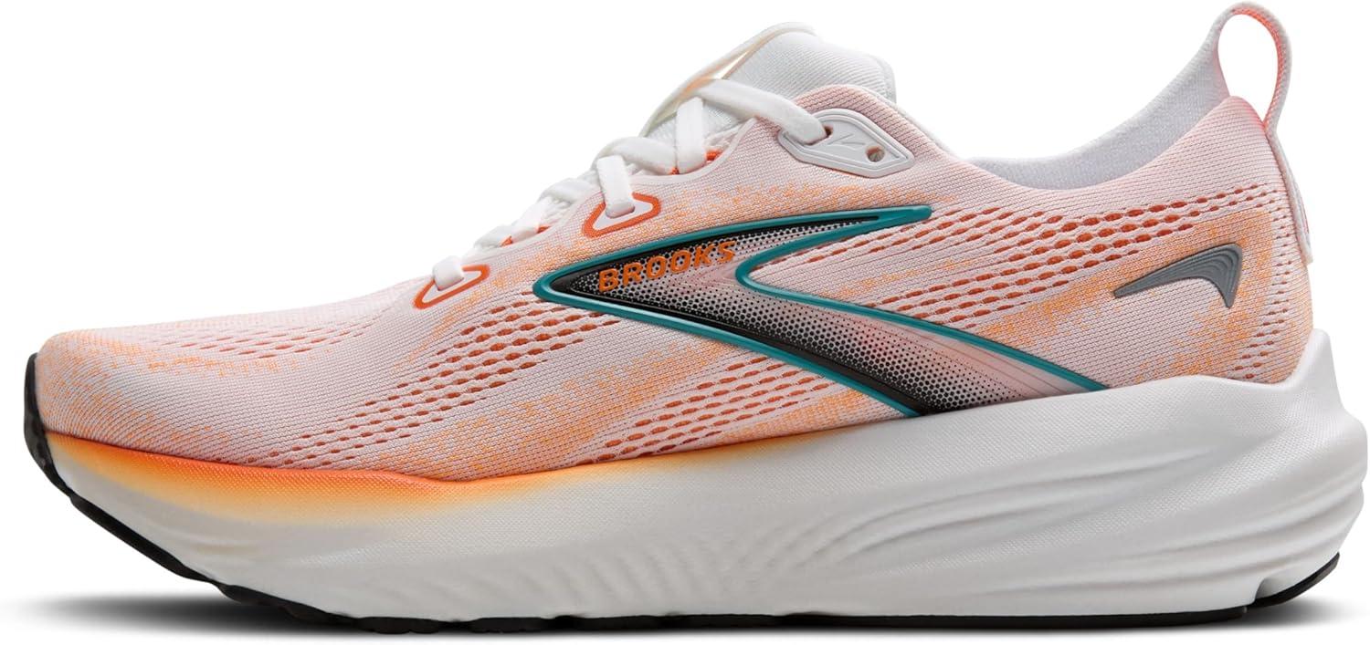 image:imageBrooks Mens Glycerin 22 Neutral Running ShoeWhiteOrangeGreen Blue Slate