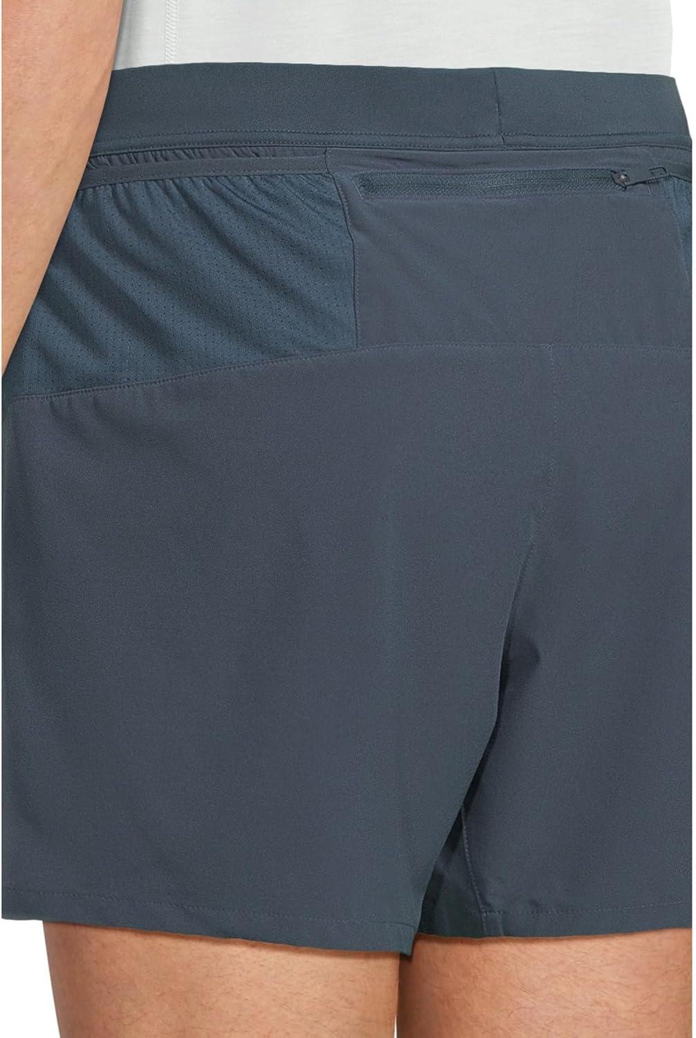 image:imageBrooks Mens Journey 5quot Short Lightweight Supportive Fit Athletic Shorts with Brief Liner ampamp Secure StorageBlue SlateSpeed Logo