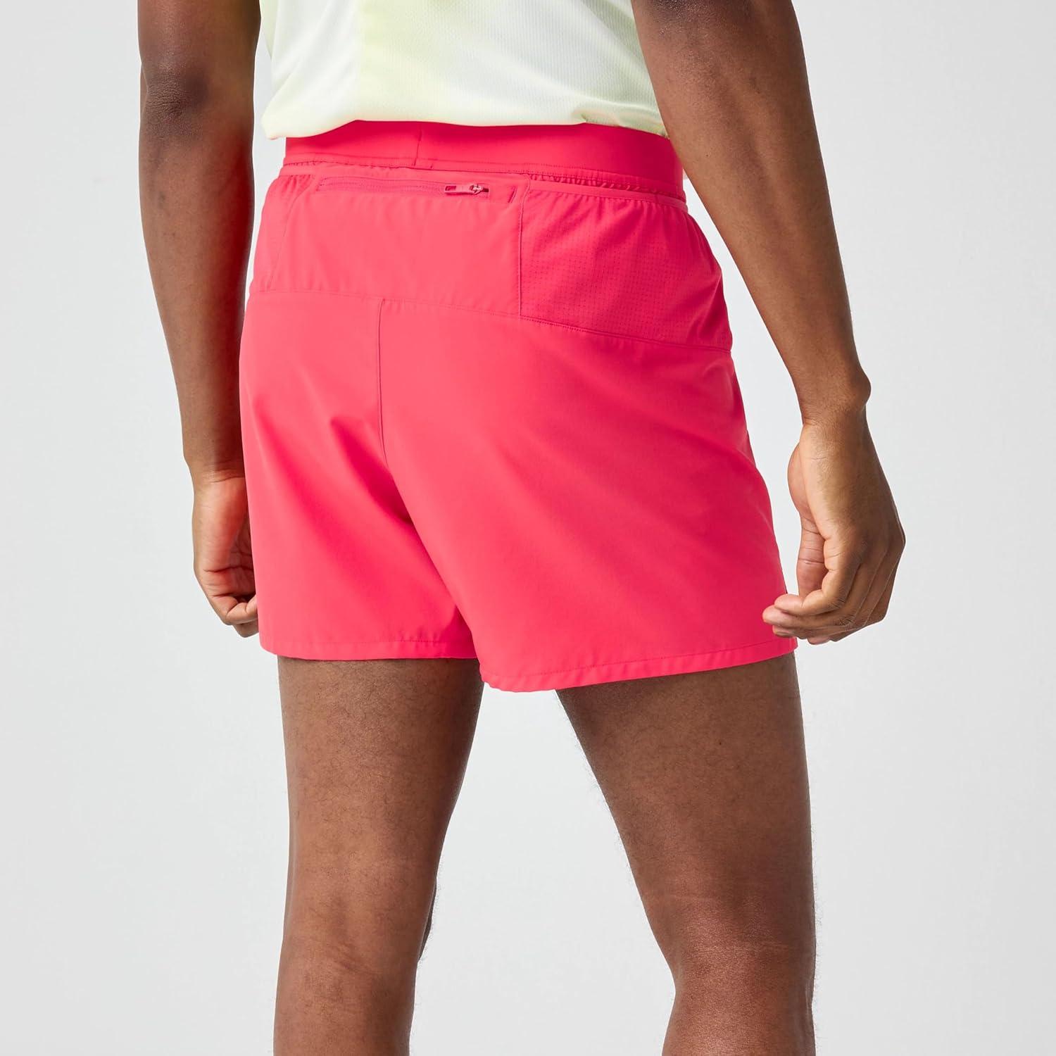 image:imageBrooks Mens Journey 5quot Short Lightweight Supportive Fit Athletic Shorts with Brief Liner ampamp Secure StorageCosmic Crisp