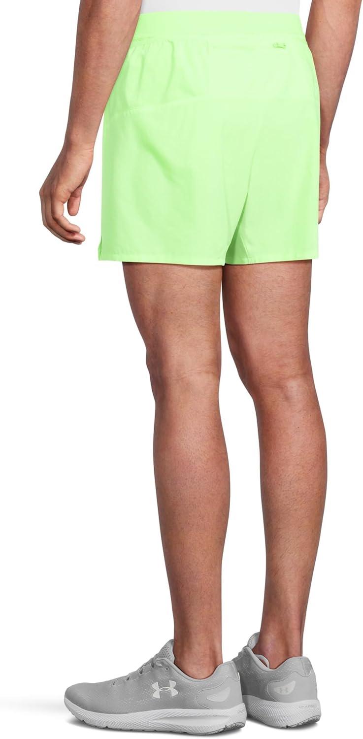 image:imageBrooks Mens Journey 5quot Short Lightweight Supportive Fit Athletic Shorts with Brief Liner ampamp Secure StorageNeo Limeade