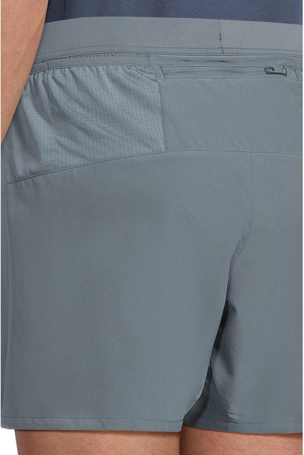 image:imageBrooks Mens Journey 5quot Short Lightweight Supportive Fit Athletic Shorts with Brief Liner ampamp Secure StorageStormSpeed Logo