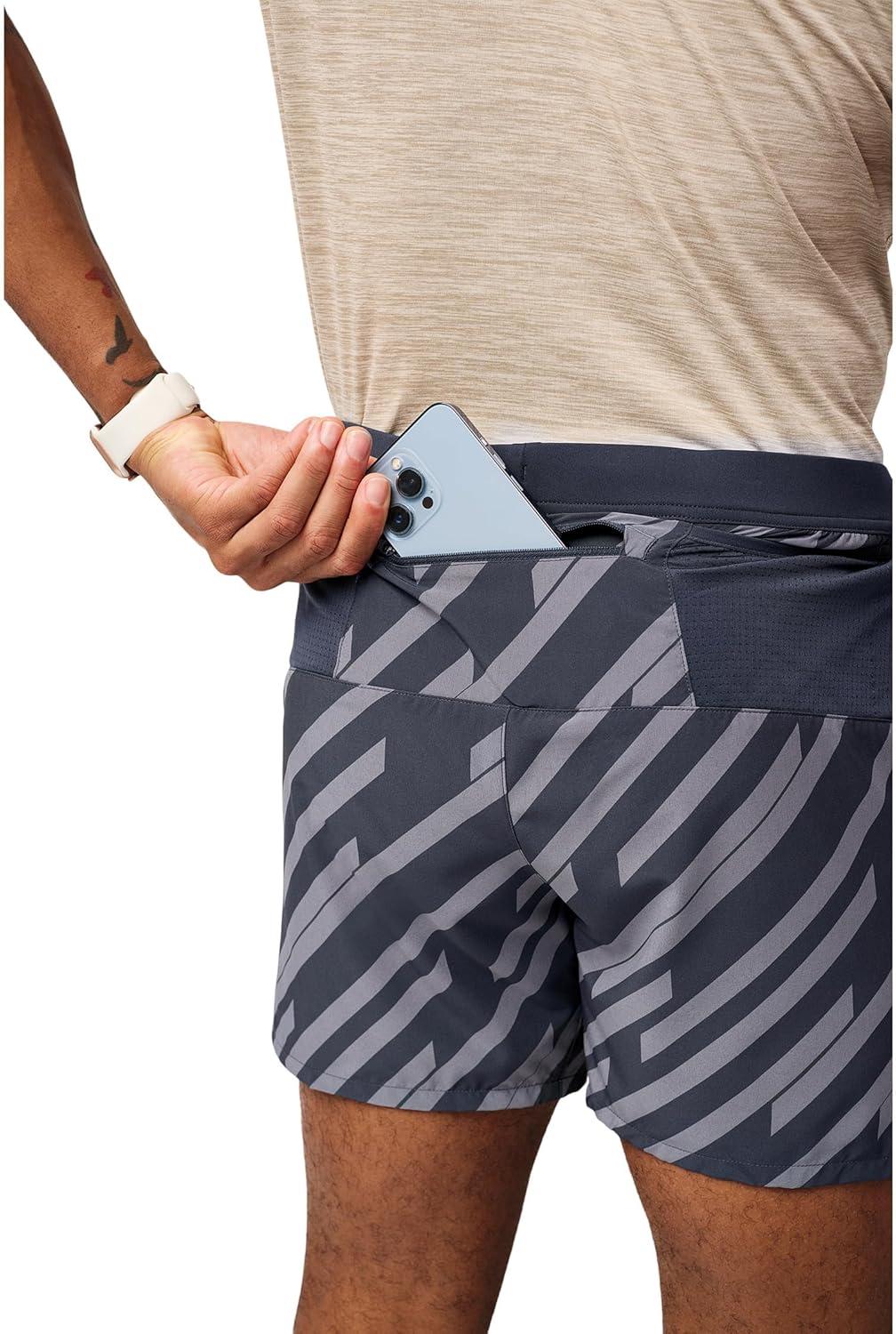 image:imageBrooks Mens Journey 5quot Short Lightweight Supportive Fit Athletic Shorts with Brief Liner ampamp Secure StorageStrider