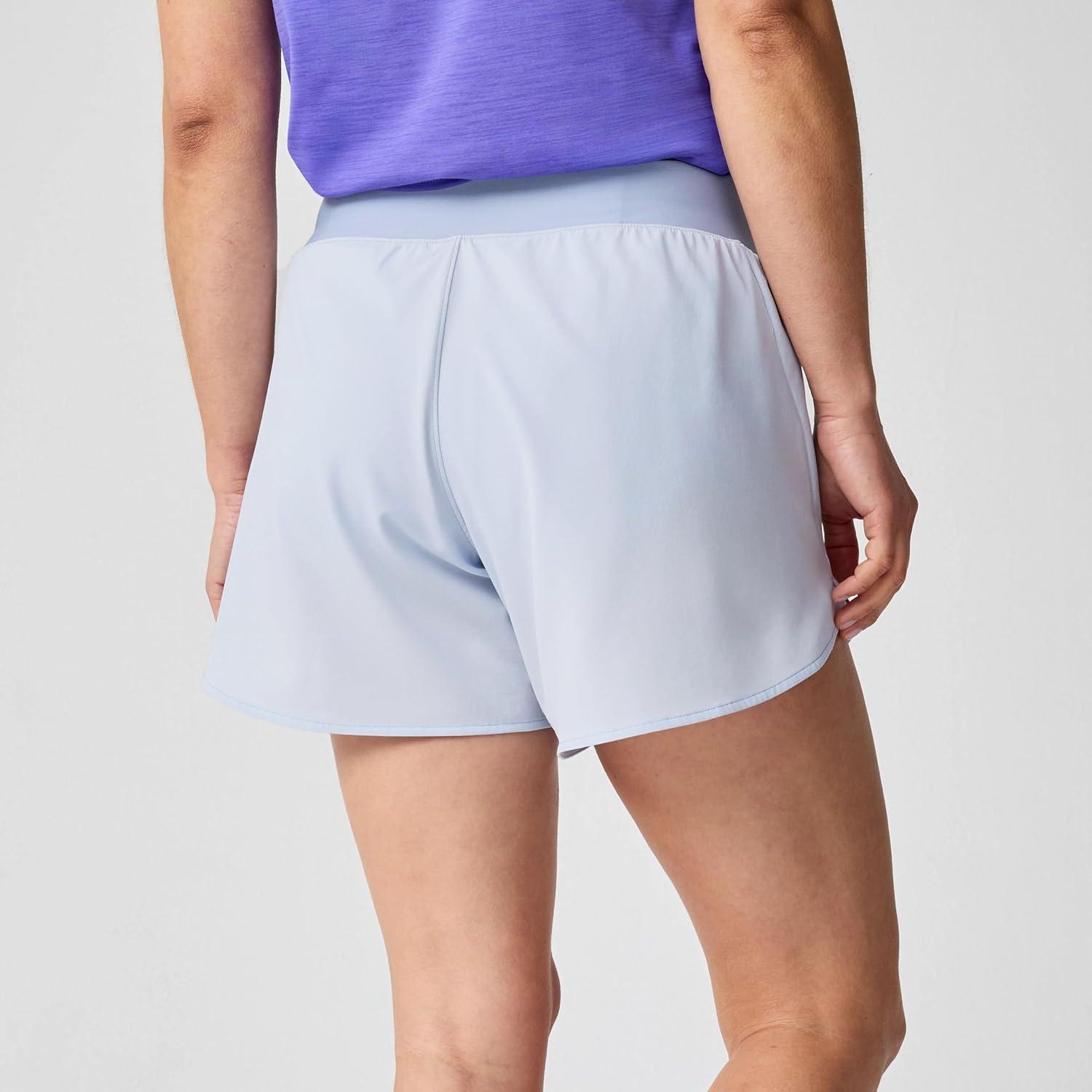 image:imageBrooks Womens Chaser 5quot Short 20 HighRise Athletic Shorts with Adjustable Waistband Secure Storage ampamp Stretch FabricHalogen BlueDk Halogen